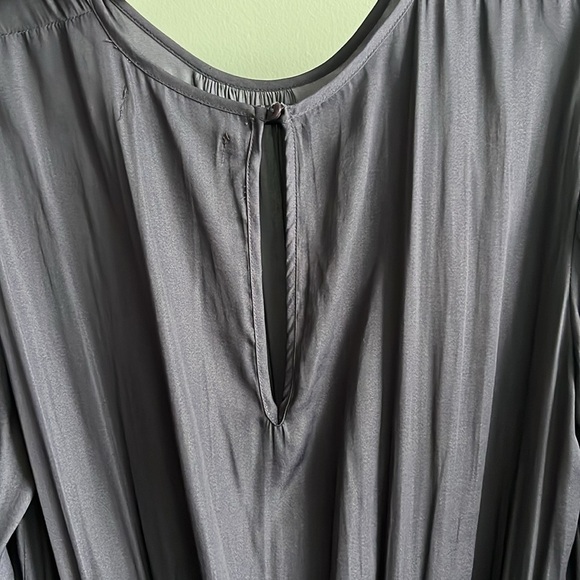 DO+BE Women’s Dress flowy long sleeve, dark purple mini skirt dress - Picture 10 of 13